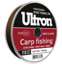 Леска ULTRON Carp Fishing 100 м, коричневая
