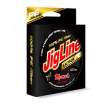 Шнур JigLine Ultra PE 0,24 мм, 18,0 кг, 100 м, флуоресцентный