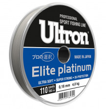 Леска ULTRON Elite Platinum 100м, серебряная